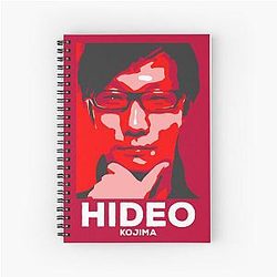 Japan Icons Hideo Kojima HOPE Poster Famous Japanese Video Game Designer Notebook