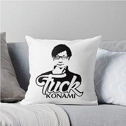 Hideo Kojima F*ck Konami Throw Pillow