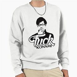 Hideo Kojima F**k Konami Pullover Sweatshirt