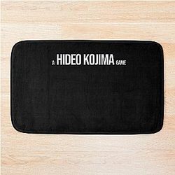 A Hideo Kojima Game White Bath Mat