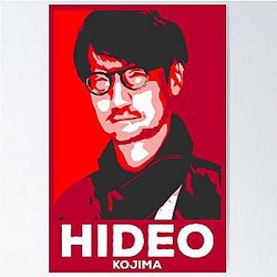 Japan Icons - Hideo Kojima Famous Japanese Video Game Designer Poster