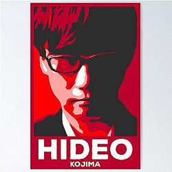 Japan Icons - Hideo Kojima - Hope Poster - Famous Japanese Video Game Designer