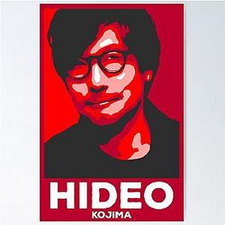 Japan Icons Hideo Kojima Famous Japanese Video Game Designer Poster