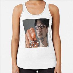 Hideo Kojima Calling You an Otaku Racerback Tank Top