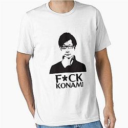 Hideo Kojima FCK Konami Essential T-Shirt