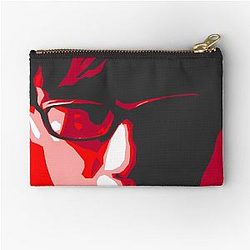 Japan Icons Hideo Kojima Famous Japanese Video Game Designer Zipper Pouch
