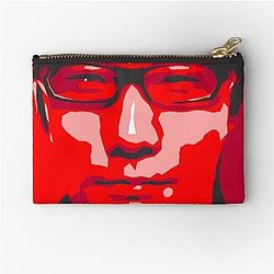 Japan Icons Hideo Kojima Famous Japanese Video Game Designer Zipper Pouch