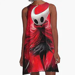 Colorful Hollow Knight Silksong A-Line Dress