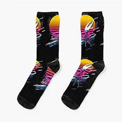 Hornet Hollow Knight Silksong 80s retro Socks