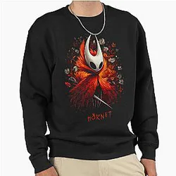 Colorful Hollow Knight Silksong Graphic Design Hornet Pullover Sweatshirt