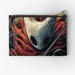 Hollow Knight Silksong Needle Huntress Graphic Tee Design Zipper Pouch