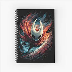 Hollow Knight Silksong Hornet Needle Huntress Graphic Design Spiral Notebook
