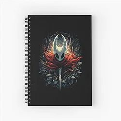 Hollow Knight Silksong Hornet Graphic Tee Design Spiral Notebook
