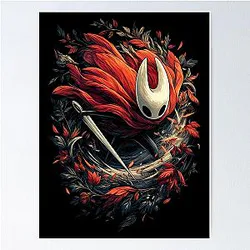 Hollow Knight Silksong Hornet Needle Huntress Graphic Tee Design Poster
