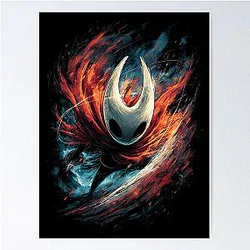 Hollow Knight Silksong Needle Huntress Graphic Tee Design Poster