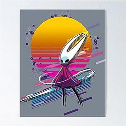 Hollow Knight Silksong Retro Poster