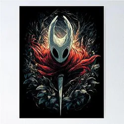 Hollow Knight Silksong Needle Huntress Graphic Tee Design Poster