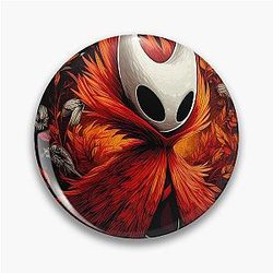 Colorful Hollow Knight Silksong Graphic Hornet Pin