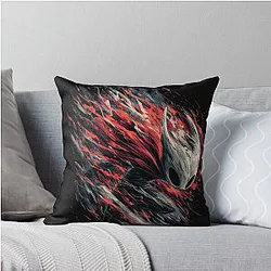 Hollow Knight Silksong Hornet Graphic Tee Design Throw Pillow