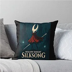 Vintage Hollow Knight Silksong Throw Pillow