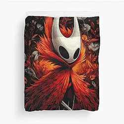 Colorful Hollow Knight Silksong Graphic Design Hornet Duvet Cover