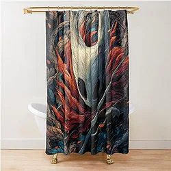 Hollow Knight Silksong Hornet - Needle Huntress Graphic Tee and Shower Curtain
