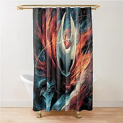 Hollow Knight Silksong Hornet - Needle Huntress Graphic Design Shower Curtain
