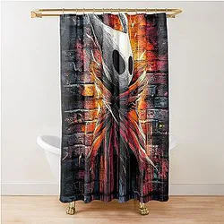 Hollow Knight Silksong Graffiti Colorful Graphic Design Shower Curtain