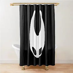 Hollow Knight Silksong Hornet Mask Shower Curtain