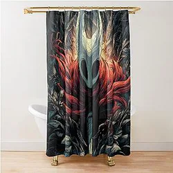 Hollow Knight Silksong Hornet Needle Huntress Graphic Tee Design Shower Curtain