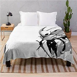 Hollow Knight Silksong Style Character Throw Blanket