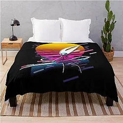 Hollow Knight Silksong 80s Retro Throw Blanket