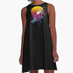Hollow Knight Silksong 80s A-Line Dress