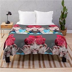 Ateez Hongjoong Throw Blanket