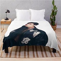 K pop Ateez Hongjoong Hot Throw Blanket