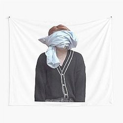 Hongjoong Blindfold Meme Tapestry