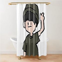 ATEEZ Hongjoong Shower Curtain