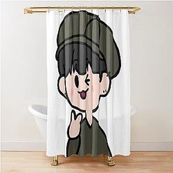 ATEEZ Hongjoong Shower Curtain