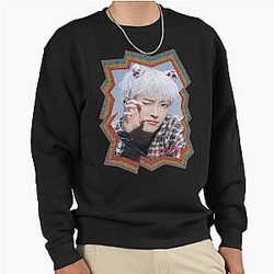 Kim Hongjoong ATEEZ Korean Kpop Retro Pullover Sweatshirt