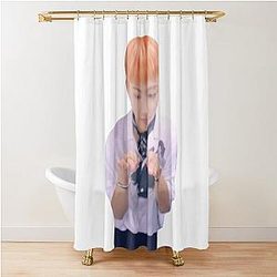 Smol Hongjoong Meme Shower Curtain