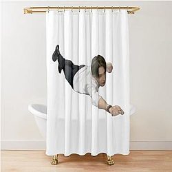 Superhero Hongjoong Meme Shower Curtain