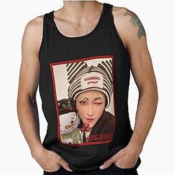 Ateez Christmas Selfie Hongjoong Tank Top