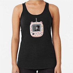 Hongjoong Ateez Tamagotchi Racerback Tank Top