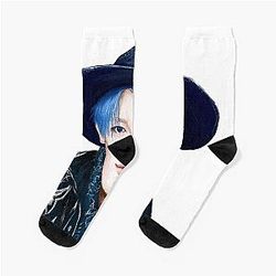 Hongjoong Bouncy Era Digital Sketch Socks