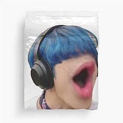 Platform Bed Hongjoong Duvet Cover