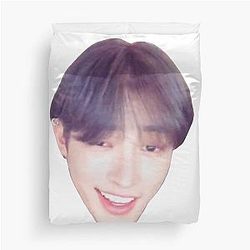 Hongjoong Face meme Duvet Cover