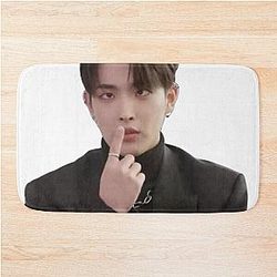 Cross-eyed Hongjoong Meme Bath Mat