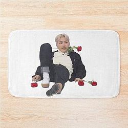 Flirty Hongjoong Meme Bath Mat