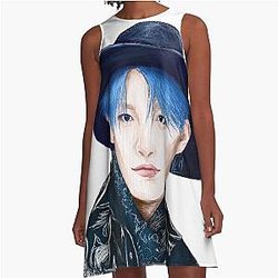 Hongjoong (Era) Digital Sketch A-Line Dress