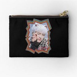 Kim Hongjoong ATEEZ Hongjoong Korean K-Pop Oil Paint Design Zipper Pouch